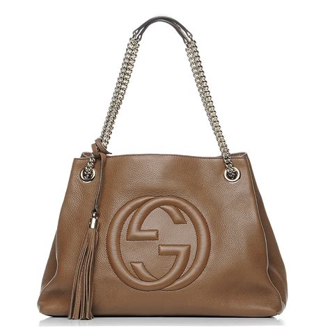 gucci small chain shoulder bag|Gucci medium soho chain tote.